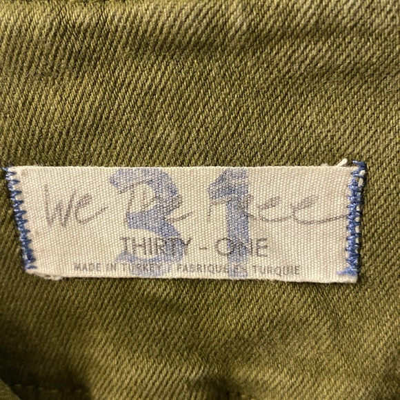 Green We The Free Virgo Zip-Front Mini Skirt Size 31 - Picture 6 of 7